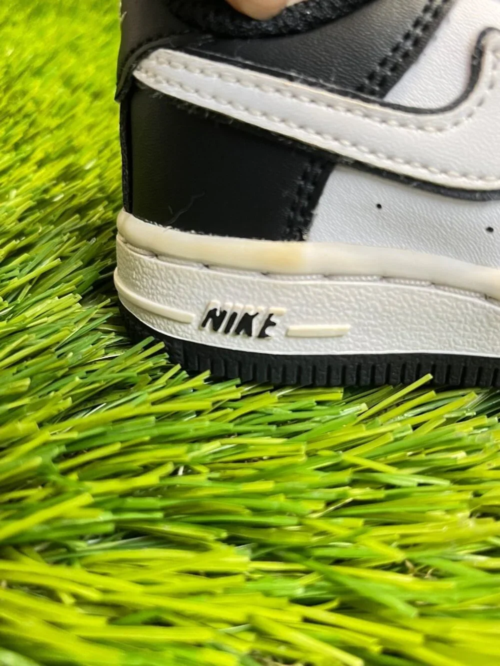 Nike‎ Force 1 '07 Panda Toddler Size 4C White Athletic Leather Shoes Sneakers